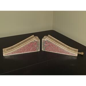 Thomas & Friends Arched Red Clickety Clack Stone Wooden Railway Bridge Train Toy